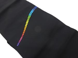 作家物　塩瀬葉模様名古屋帯